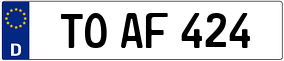 Truck License Plate